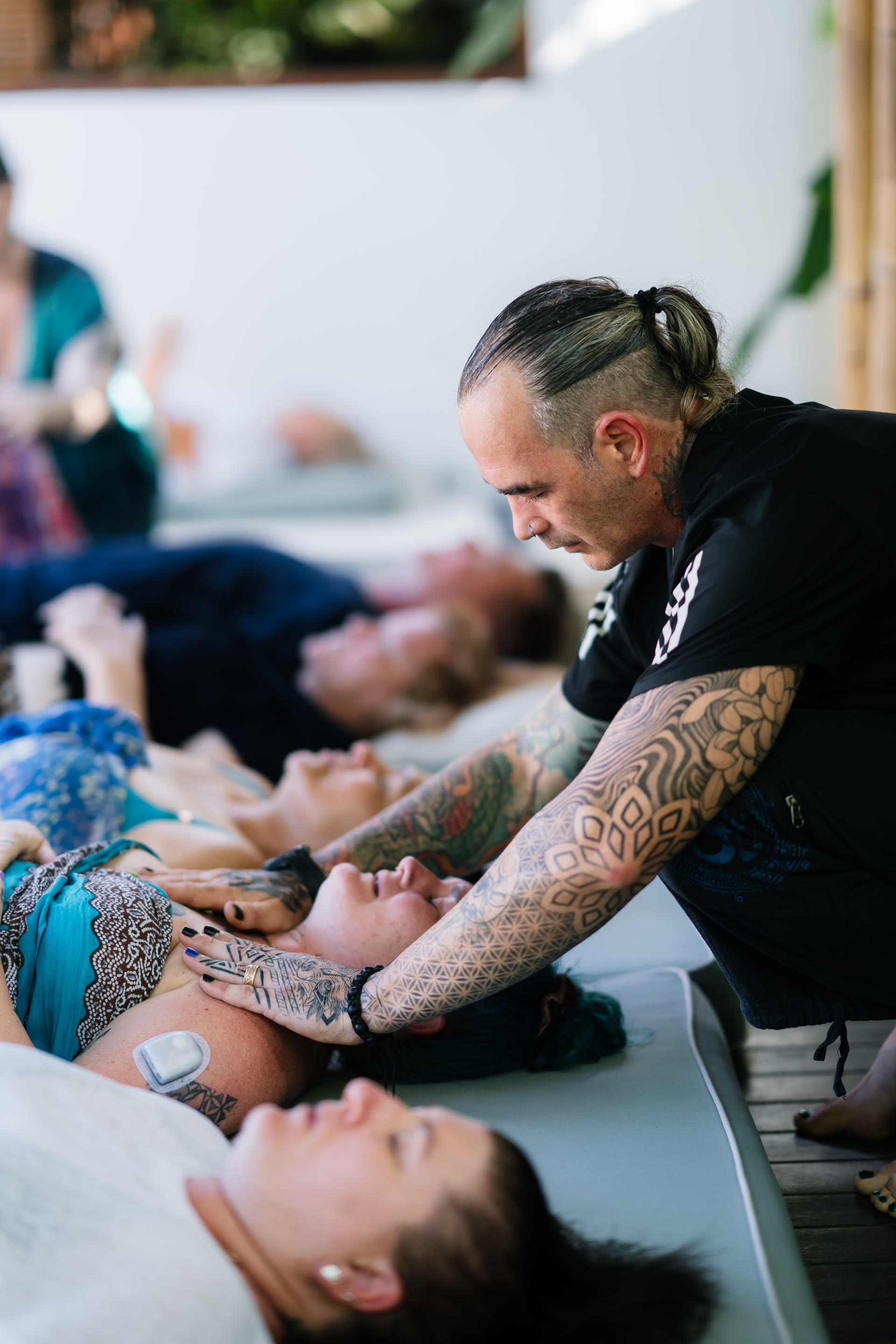 Group breathwork session